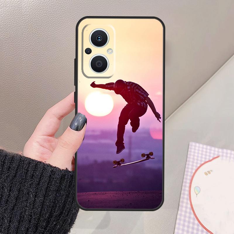 Cool Skate Funda For OPPO Reno 14 10 11 12 13 Pro 12F 11F 13F 14F 7 8 Lite OPPO Find X9 X8 X6 Pro Case