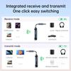 2 в 1 Bluetooth 5.4 аудио передатчик приемник 3,5 мм AUX разъем беспроводной адаптер для самолета микрофон для ТВ автомобильный комплект динамик ПК наушники