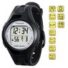 Yamasa Watch Pedometer DEMPA MANPO Black X Silver TM-460BS