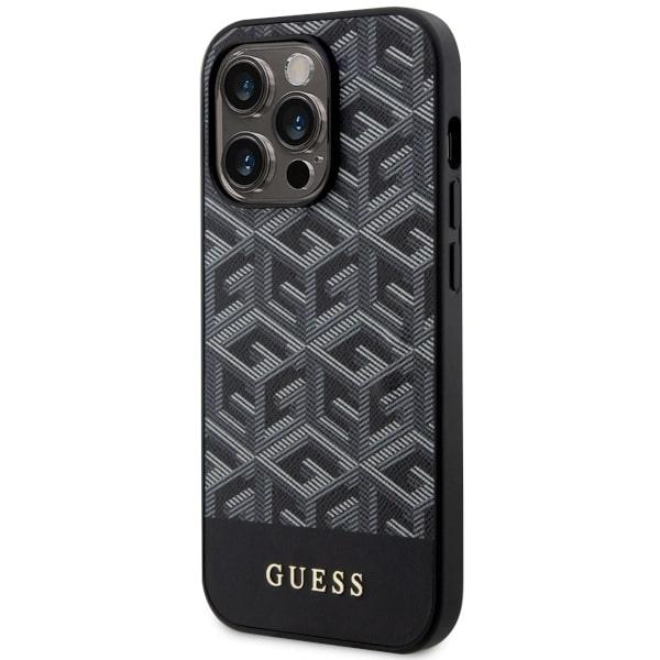 Guess Guhmp14Lhgcfsek Iphone 14 Pro 6.1Czarny/Black Hardcase Gcube Stripes Magsafe