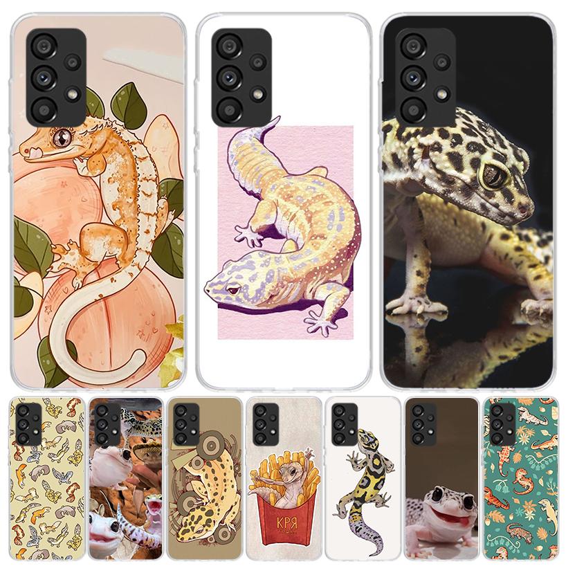 Lizards Geckos Phone Case For Samsung Galaxy A13 A14 A15 A16 A17 A53 A54 A55 A56 A33 A34 A35 A36 A23 A24 A25 A26 A05S A04S Galax