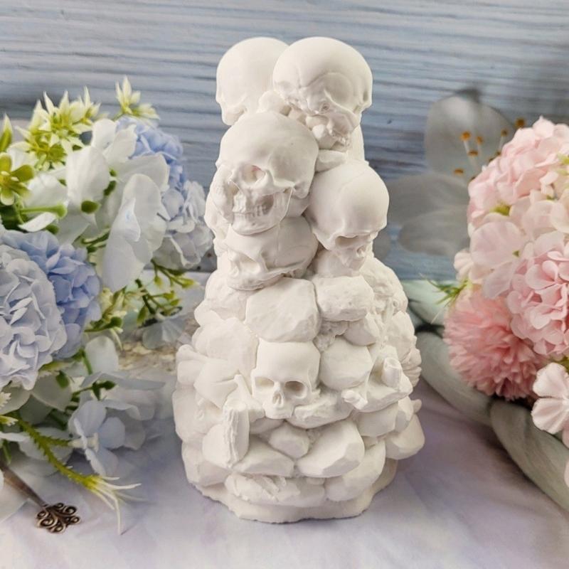 Силиконовые формы для Хэллоуина в виде черепа, Силиконовая форма для бетона и цемента для эпоксидной смолы, Декора из гипса, Подарок на Хэллоуин