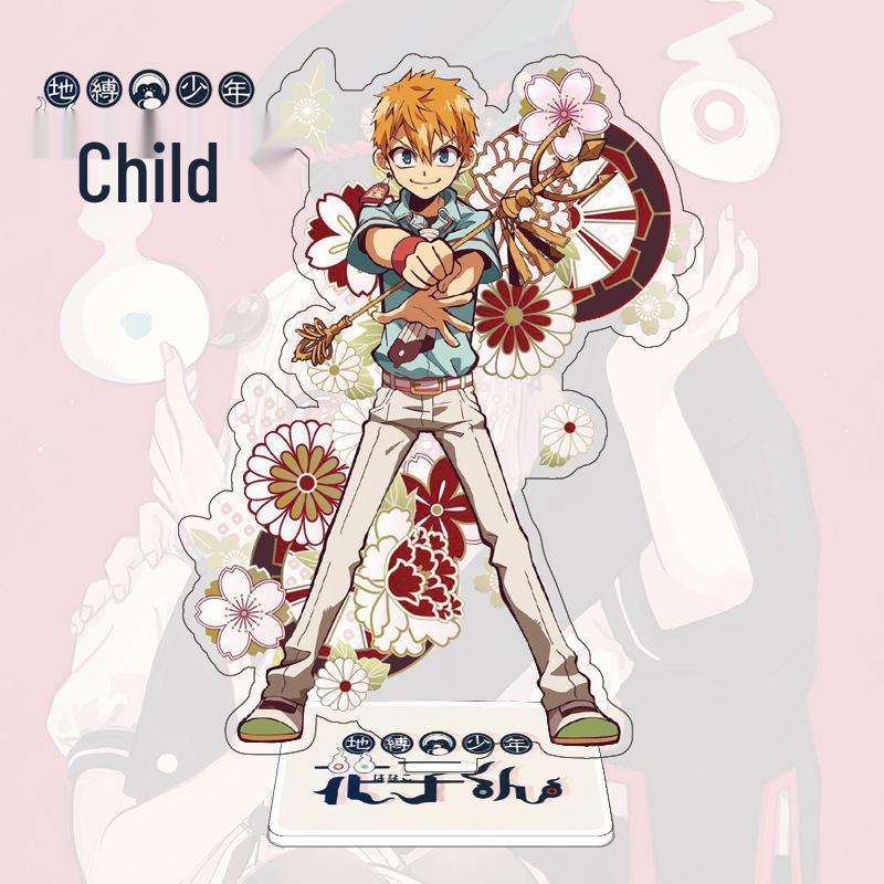 Двусторонняя акриловая фигурка-подставка Jibaku Shonen Hanako-kun Юги и Нэнэ