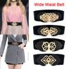 Elegant Clothing Supplies Sweater Decorative Dress Strap Elastic Buckle Waistband Wide Waist Belt