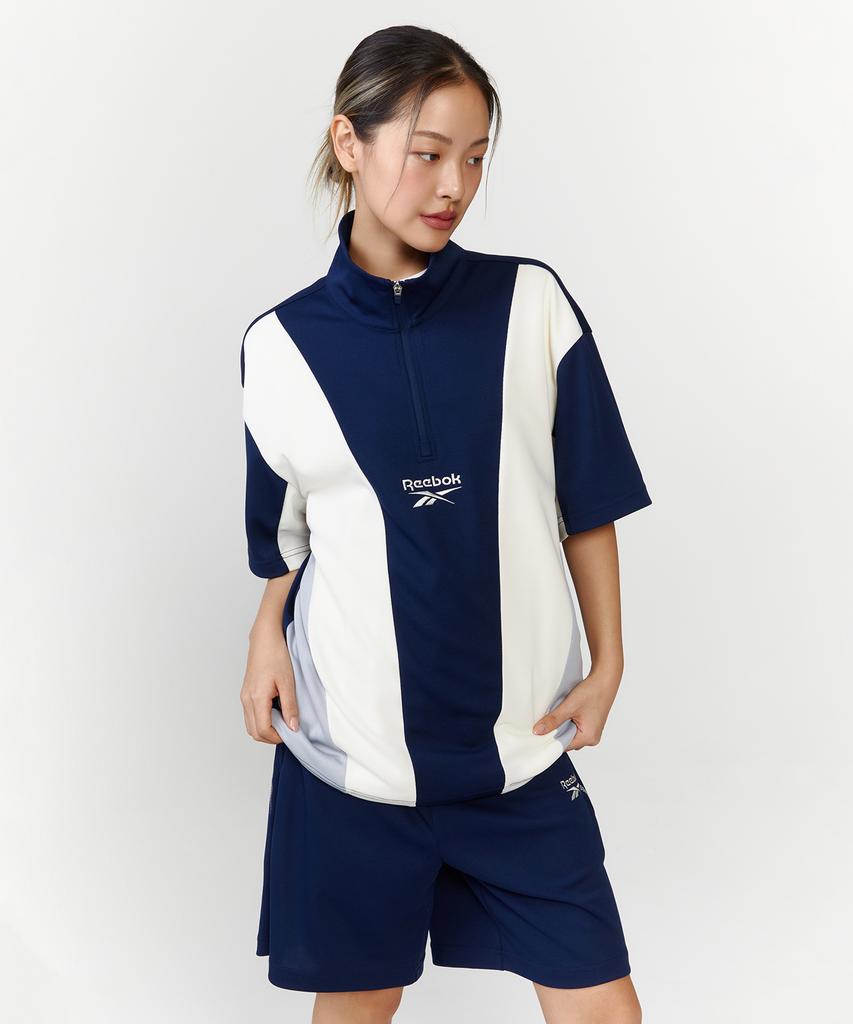 Reebok Анорак с коротким рукавом Vector Block - Темно-синий