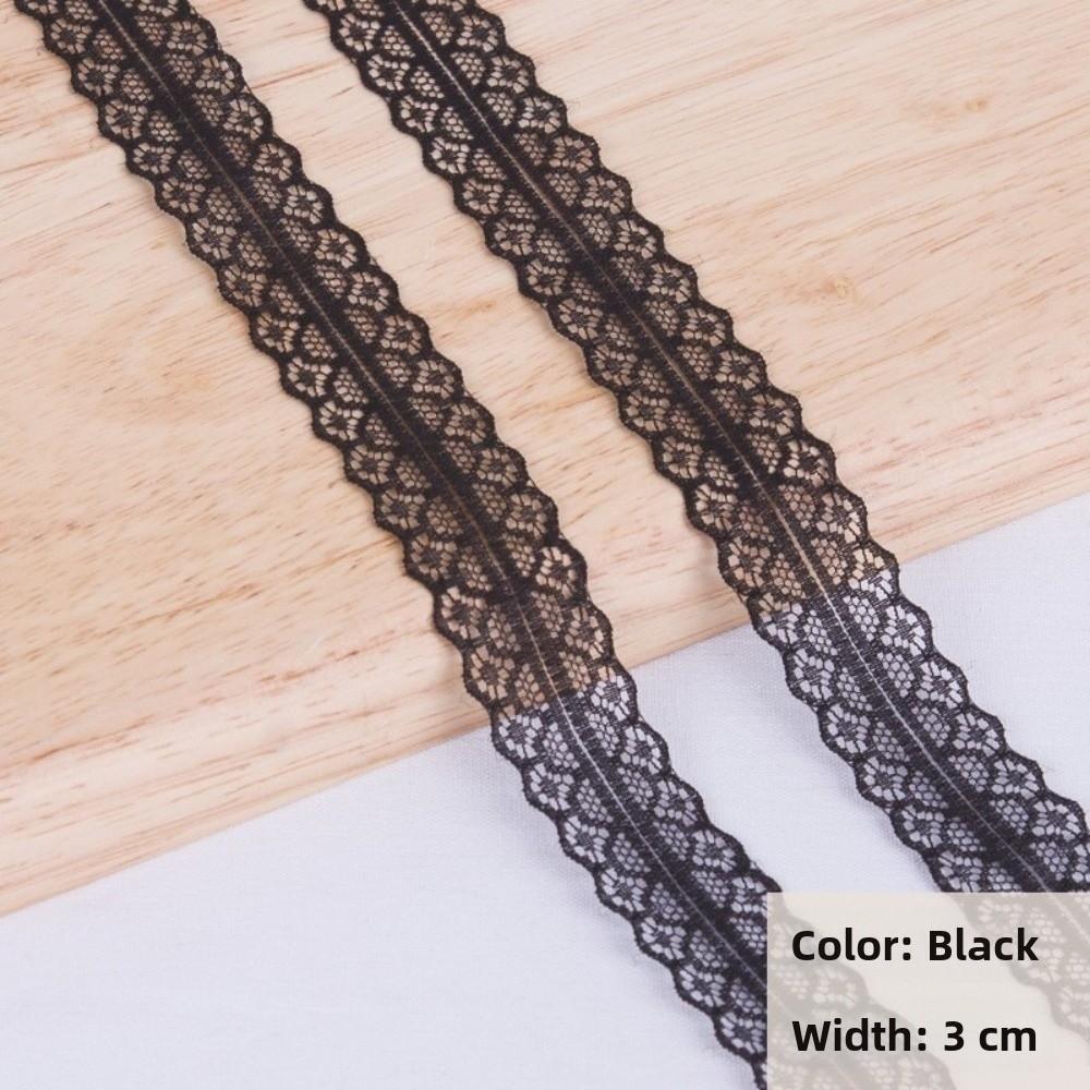 10 Yards Length Embroidered Lace Ribbon 3cm Width DIY Lace Material For Gift Box