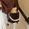 Высококачественная сумка-ведро Niche, новая сумка через плечо для женщин Ins French Versatile Single Shoulder Pearl Chain Bag