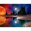 Full Round Drill Diamond Painting Starry Sky Landscape 5D DIY Diamond Painting Craft Kit Diamond Embroidery Hobbies Home Decor