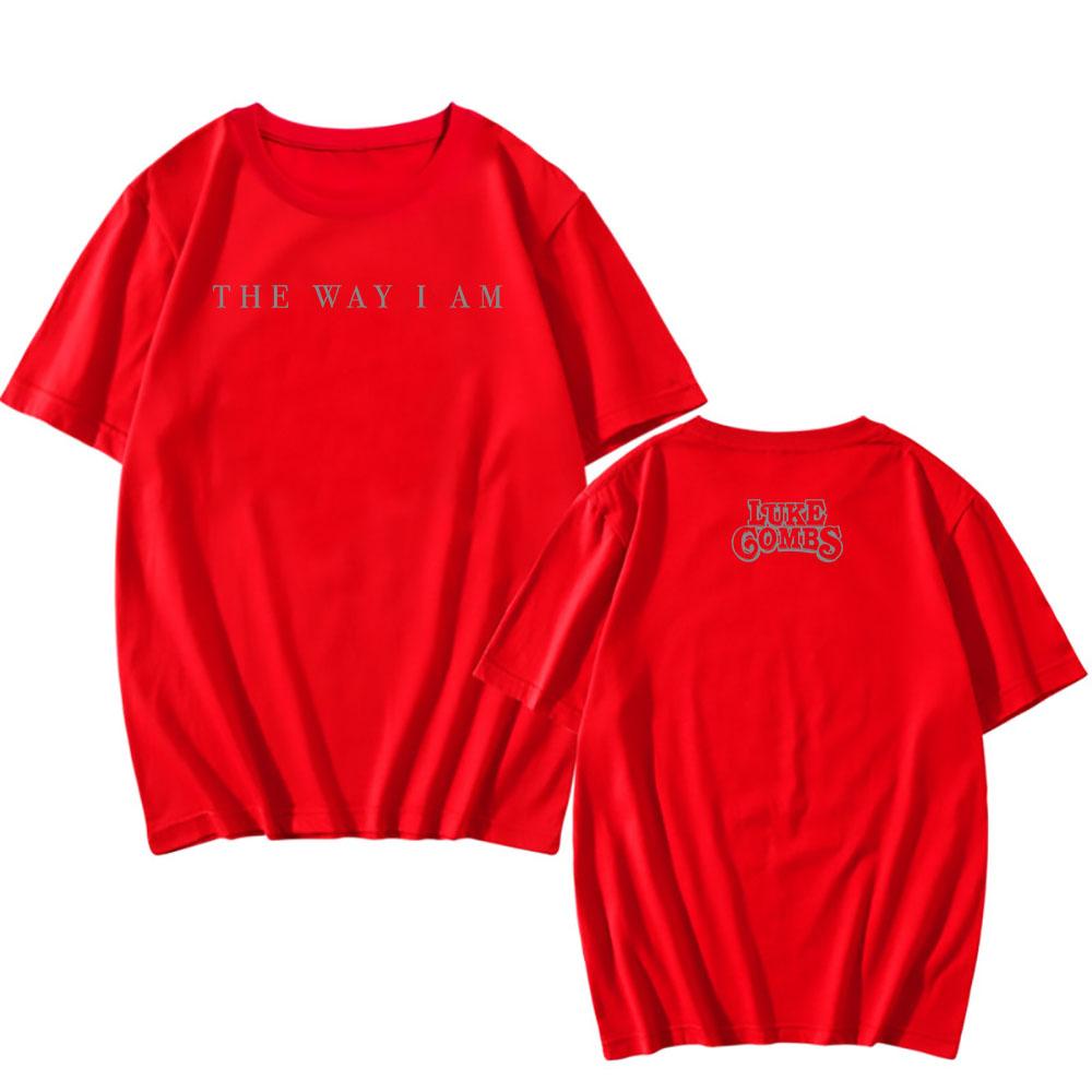 Luke Combs The Way I Am Album T-shirt Short Sleeve Cotton Summer O-neck Tshirts Casual Unisex Streetwear Hip Hop Print Merch Tee
