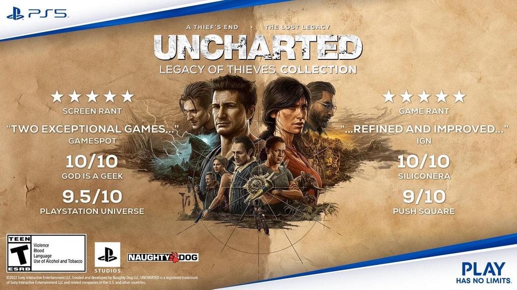 Коллекция Legacy of Thieves North PS5 UNCHARTED (Импортная версия Америка) -