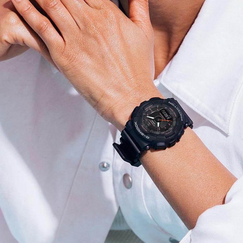 Casio Модный Тренд Ретро Крутой Премиум Классический Стрелочный Двойной Дисплей 3D Циферблат Спортивные Водонепроницаемые Кварцевый Механизм Ремешок из Смолы Японские и GMA-S130-1APR