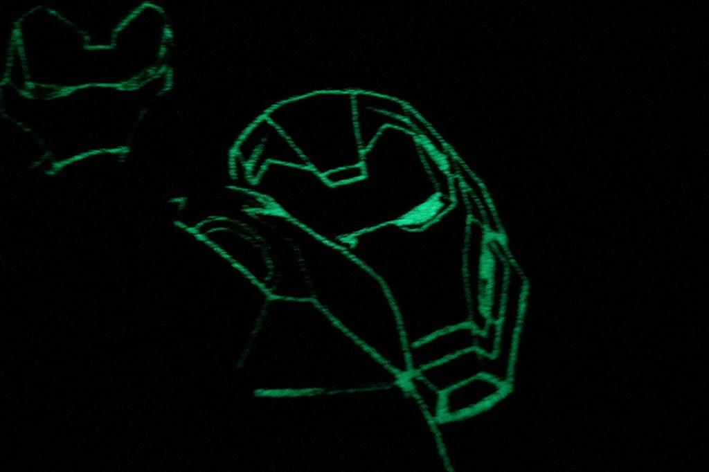 Marushin Face Towel Marvel Iron Man 34x80cm Electric Cotton Print 2505022400 100% Glow-in-the-Dark