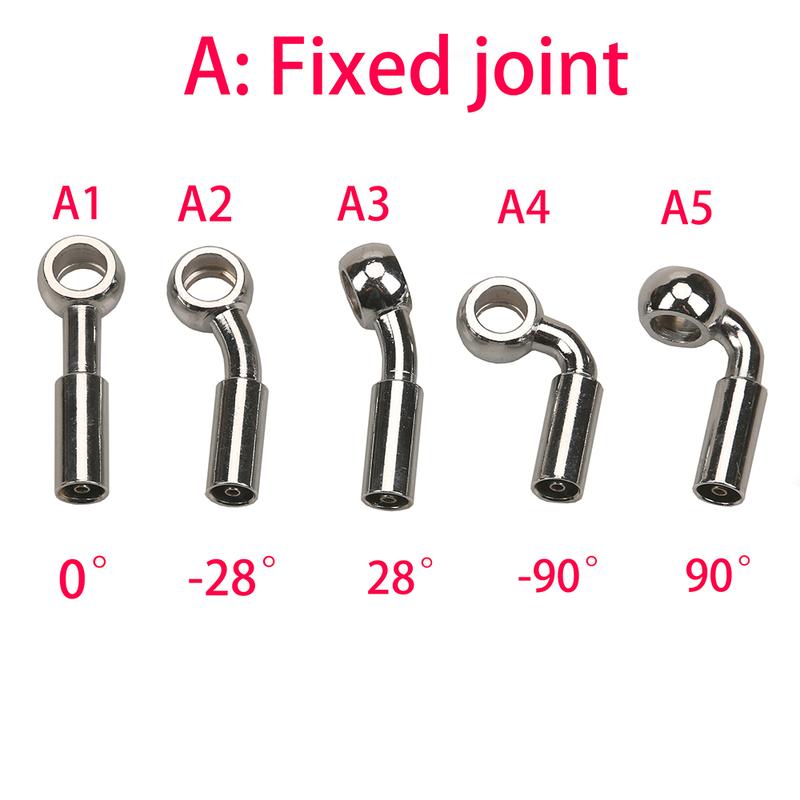 Alloy 1pcs hydraulic Reinforced Brake Clutch Oil Hose Line Pipe Banjo Fitting for Motorcycle ATV Dirt Bike Buggy