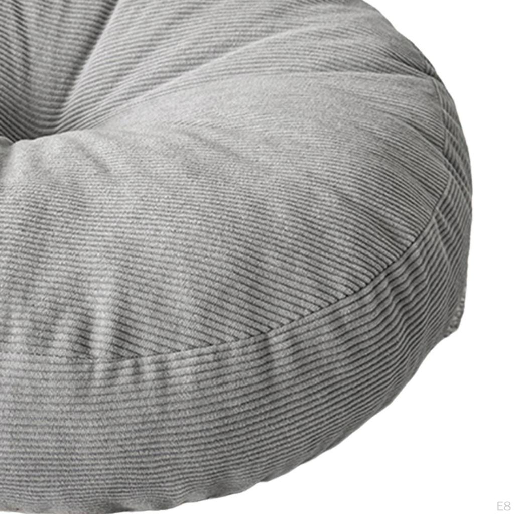 Japanese Tatami Floor Cushion Round Seat Pouf And Decorative Pad with Thick Filling Suitable for