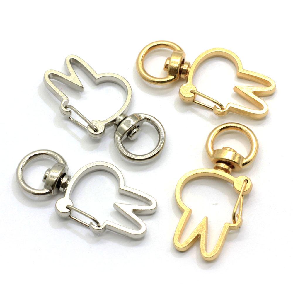 High Quality Swivel Lobster Clasp Snap Hook Wing Neko Heart Star Moon Cherry Blossom Shape Keychain Jewelry Findings Car Keyring