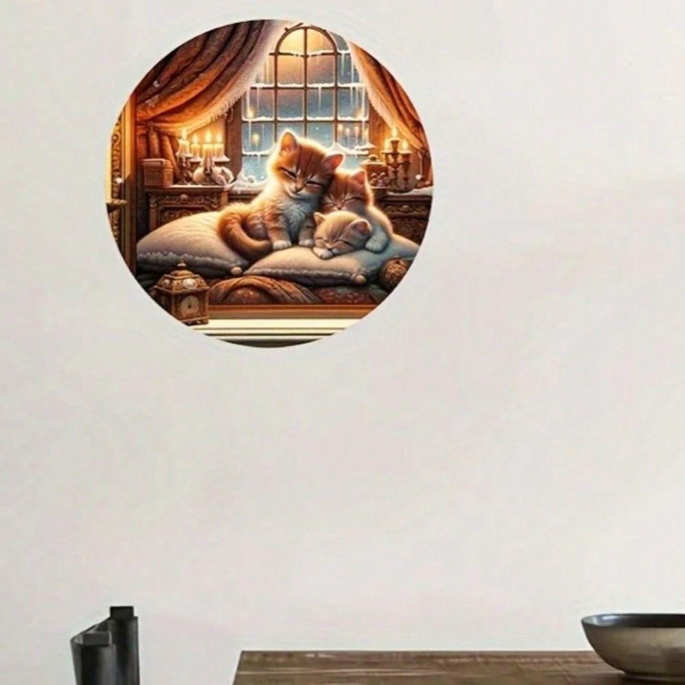 Настенная живопись из жести, 20x20 см, Декор для дома