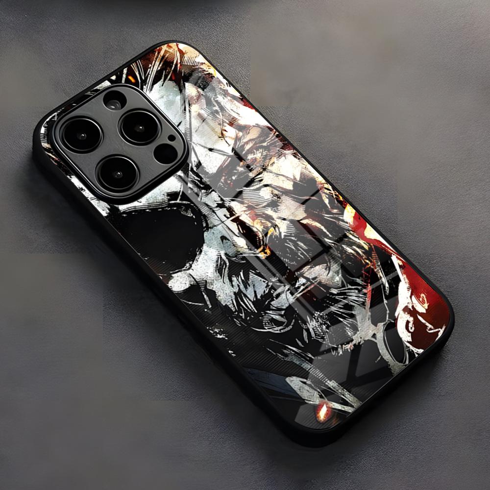 M-Metal G-Gear Solid Phone Case For IPhone 17 Pro Max 16 15 14 Pro Max 13 11 X Xs Xr 8 7Plus Glass Cover
