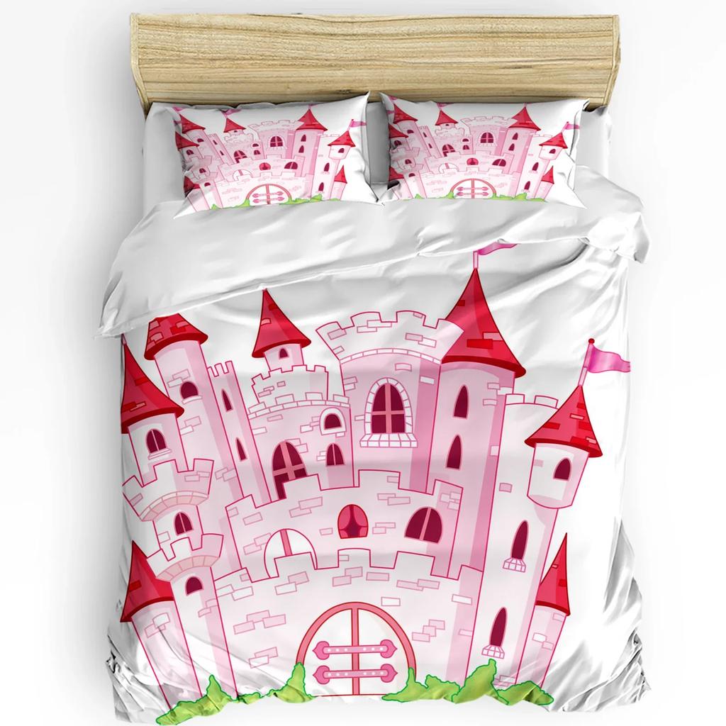 Castle Window Desk Moon Cat Book Witch Room Duvet Cover 3pcs Bedding Set Home Textile Quilt Cover Pillowcases No Sheet