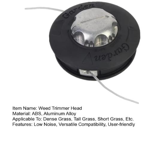 Двойная триммерная головка Алюминиевый сплав Головка для триммера Универсальная сменная триммерная головка для большинства бензиновых триммеров