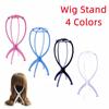 4 Colors 16.5x35cm Plastic Folding Stable Durable Hat Display Wig Stand Mannequin Head Stand Portable Folding Beauty Hair Accessories Wig Stand