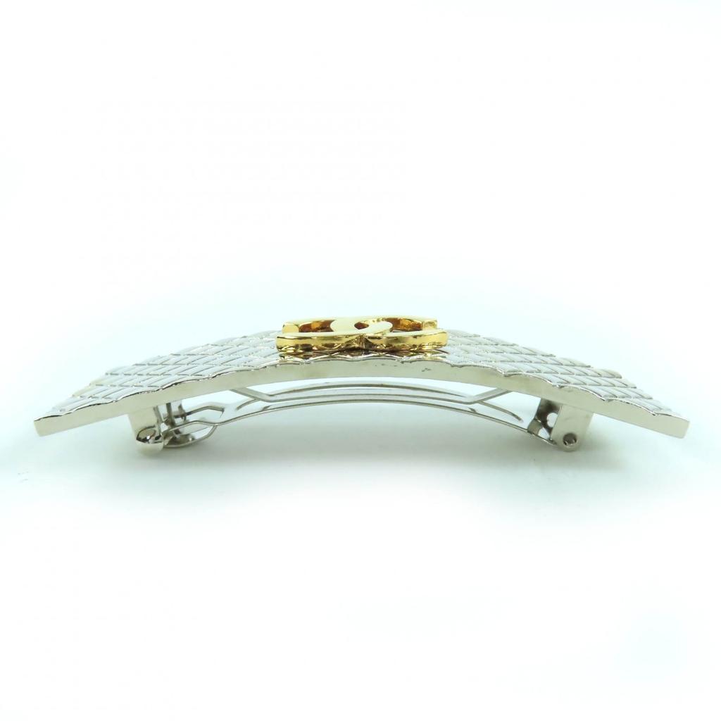 Отличный аксессуар для волос CHANEL COCO Mark Валлетта серебристый золотистый металл Женский 98P Б/у