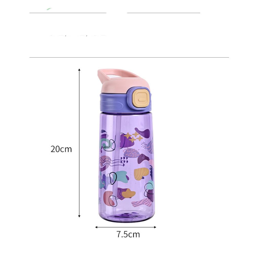 Straw Drinking Bottle Leakproof Water Cup Cute Outdoor Drinkware