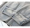 Женские прямые джинсы с высокой талией и вышивкой - Цветочный этнический стиль для весны и осени