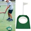 Green Practice Trainer Golf Putting Disc Cup Hole Putter Golf Aid Flag Indoor Putting