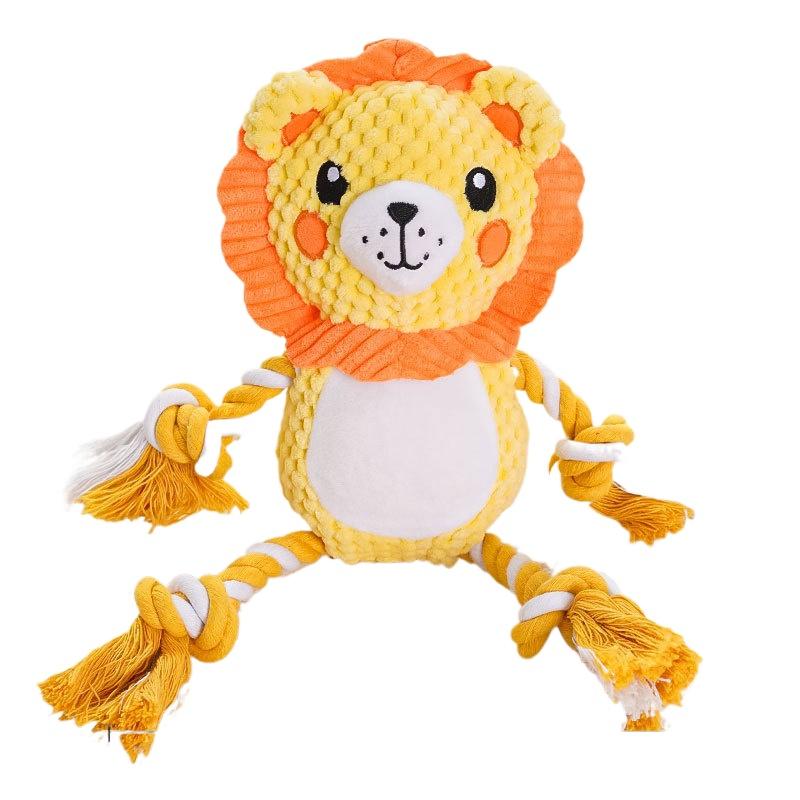 1pc Dog Plush Toy for Chewers, Dog Squeaky Toys,Stuffed Animals Toys with Cotton Material and Crinkle Paper,Durable Chewing Toys