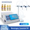 ZS-YTDP2 Двухголовочная Электрическая Цифровая Насосная Машина для Розлива Жидкостей (Парфюмерная Вода, Сок, Эфирное Масло)