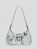 2024 Spring Retro Y2K Wasteland Style Two-Tone Leather Shoulder Bag