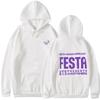 Kpop FESTA с капюшоном для празднования 10-летия повсюду одинаковый свитер с принтом, пальто с бриллиантами, хлопковый пуловер большого размера Y2K с капюшоном