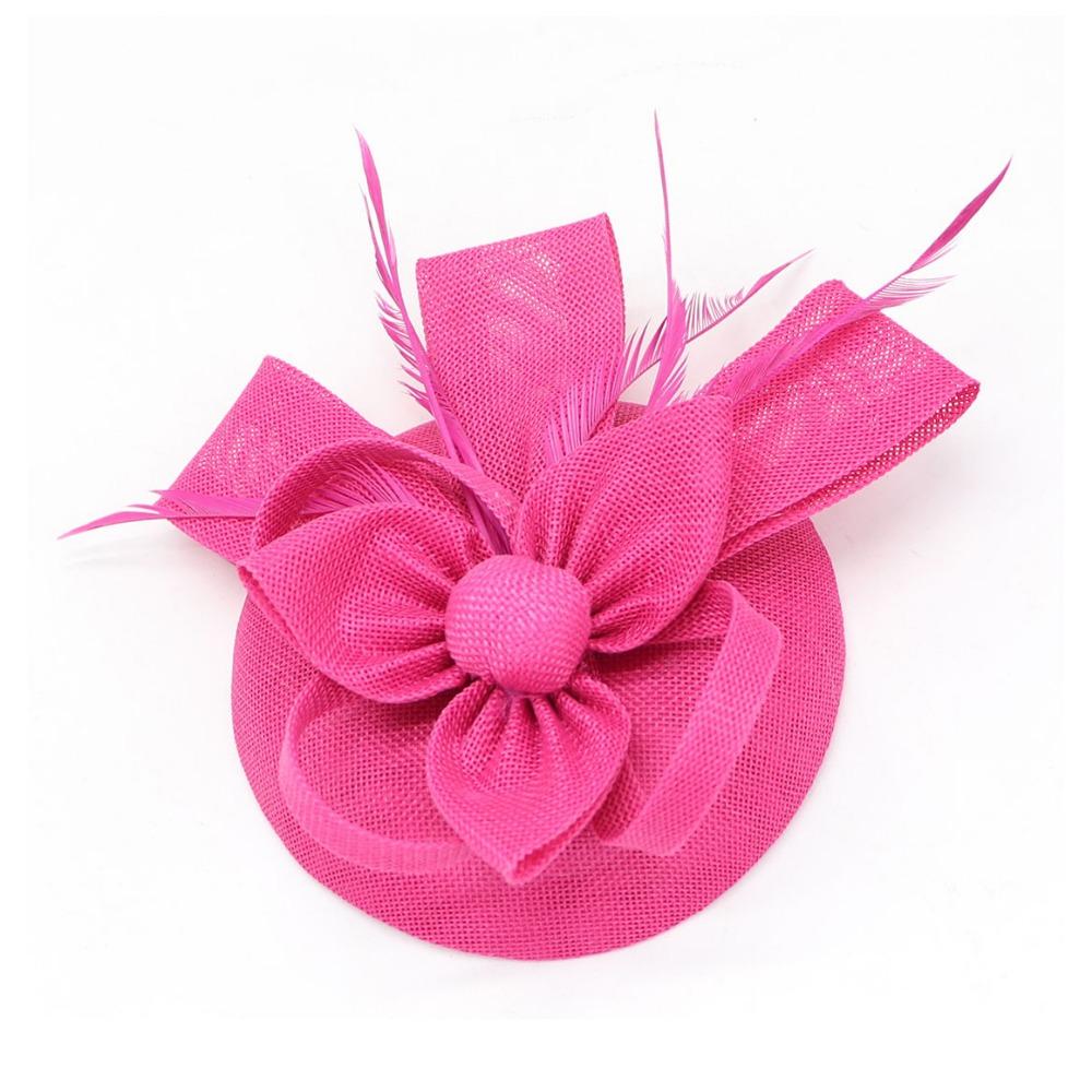 Solid Color Bride Headband Hepburn Style Wedding Headdress Fascinator Headpiece Wedding Party