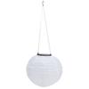 Waterproof LED Solar Cloth Chinese Lantern Outdoor Wedding Party Garden Hanging Hook Lamp