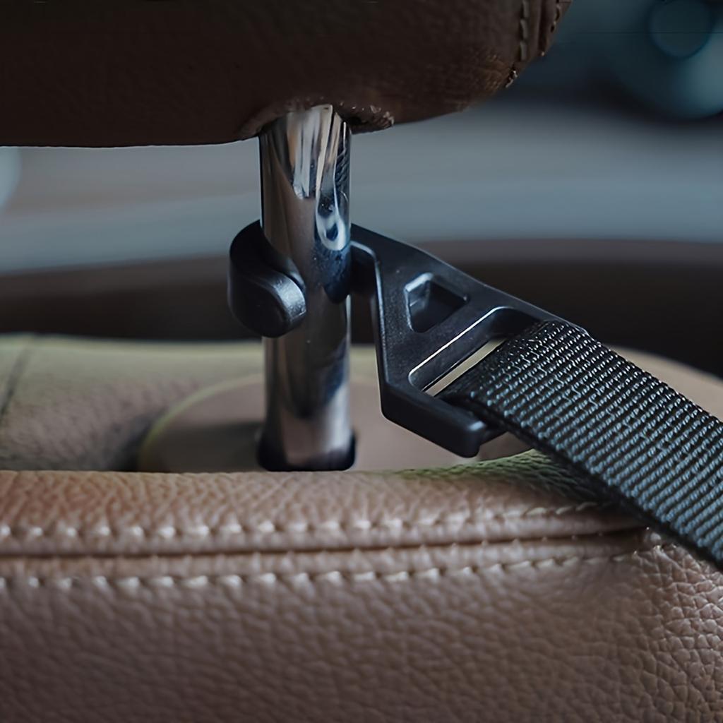 Универсальный органайзер-крючок на спинку сиденья автомобиля для зонтов и сумок, регулируемый пластиковый подвес для хранения на спинке сиденья