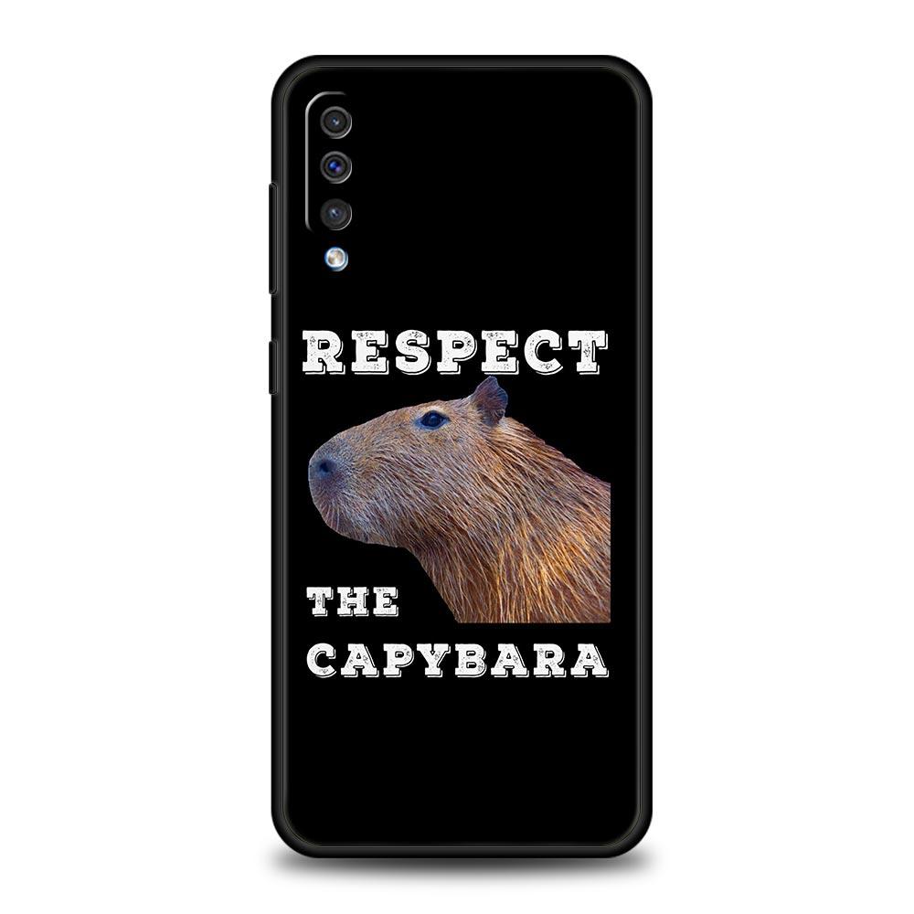 Cute Cartoon Capybara Phone Case For Samsung Galaxy A52 A14 A50 A70 A30 A40 A20S A20E A02S A12 A22 A34 A42 A32 5G A54 A04s Cover