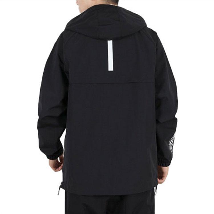 New Balance Hooded Windbreaker Asia Sizing 'Black' Men's AMJ03330-BK