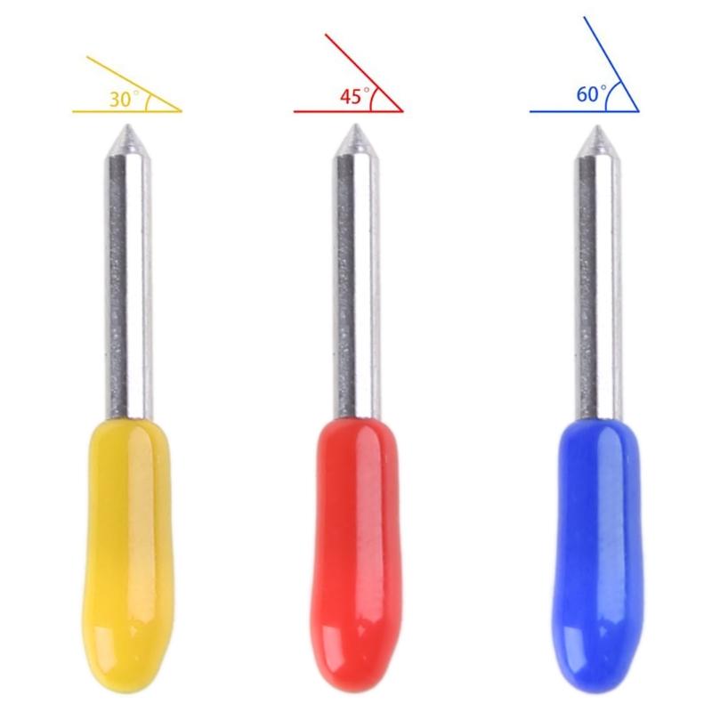 30/45/60 Градусов Лезвия для Винилового резака Плоттера + Держатель Лезвия Для Graphtec CB09 Практичный Вольфрамовый Стальной Фрезер