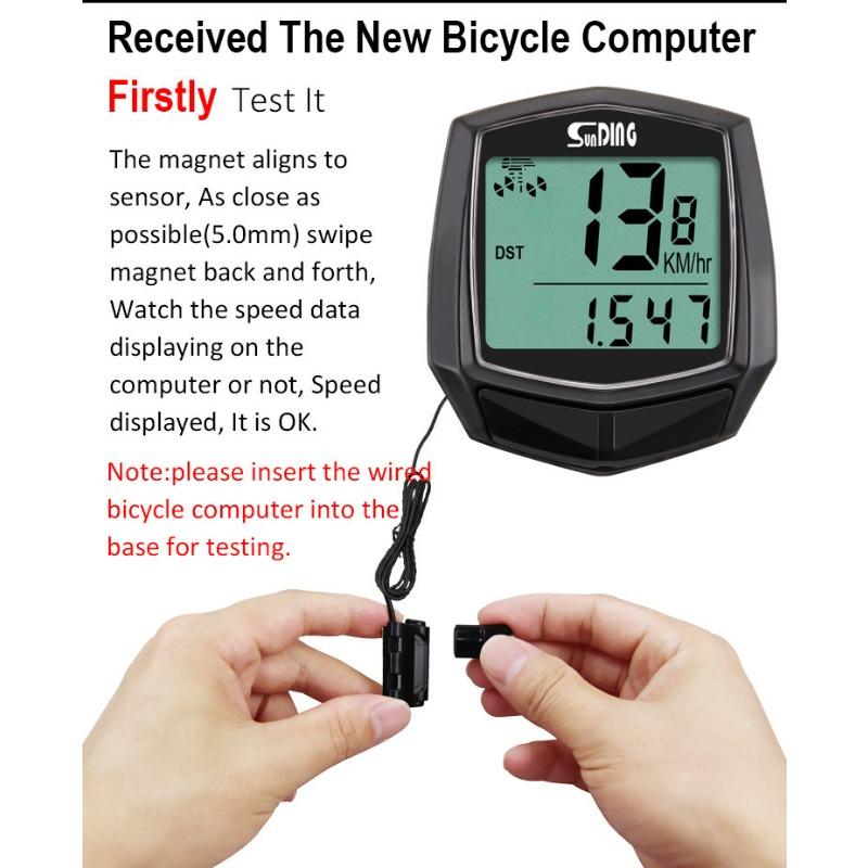 Bicycle Waterproof Bicycle Odometer Riding Cycling Speed Counter Code Table Digital LCD Computer Stopwatch Bicycle Speedometer 1