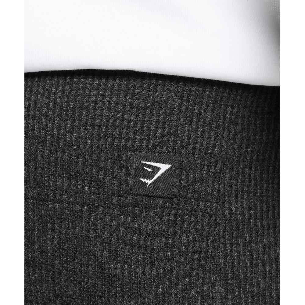 Gymshark Вафельные шорты черные A1b4t Bc8x