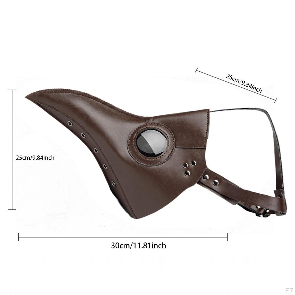 Маска в стиле стимпанк на Хэллоуин из искусственной кожи для костюмированного костюма для мужчин и женщин