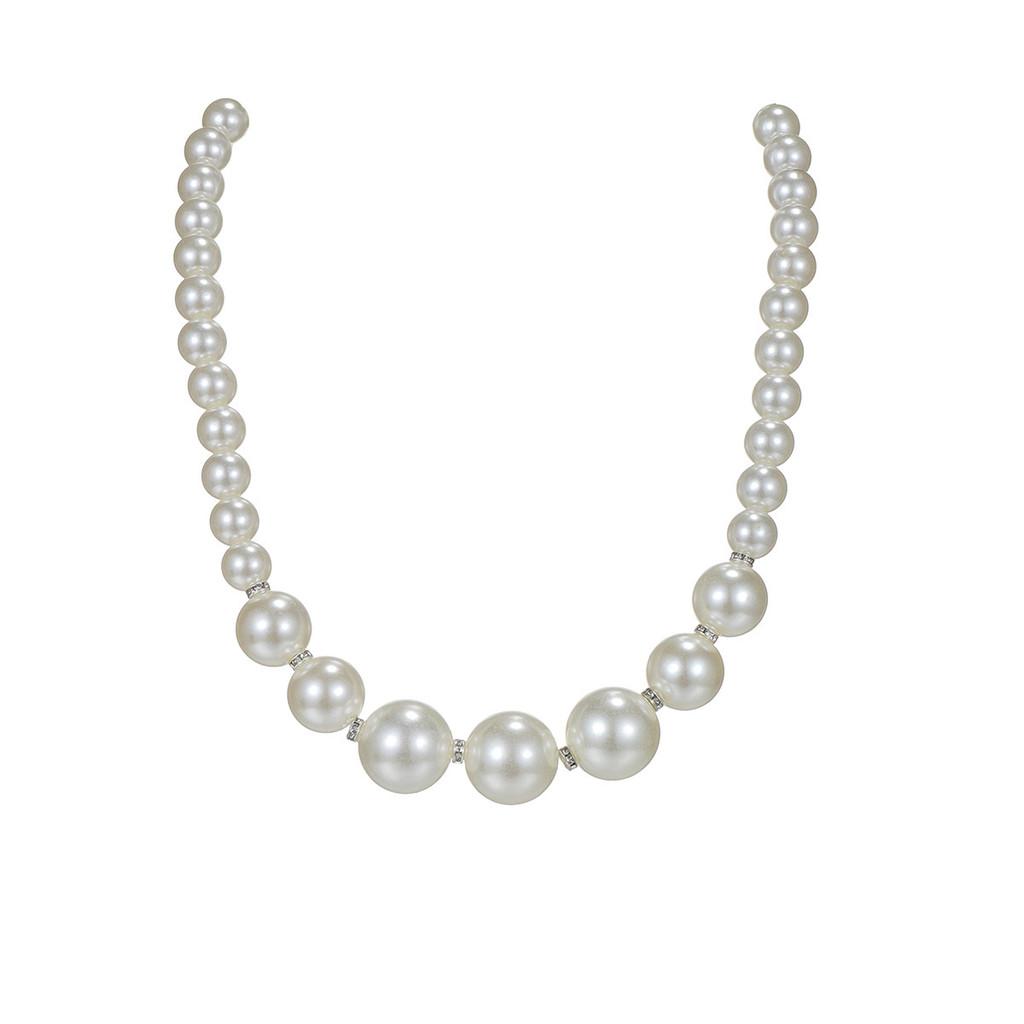 Pearl Jewelry Set With Geometric Pendant For Women And Men
