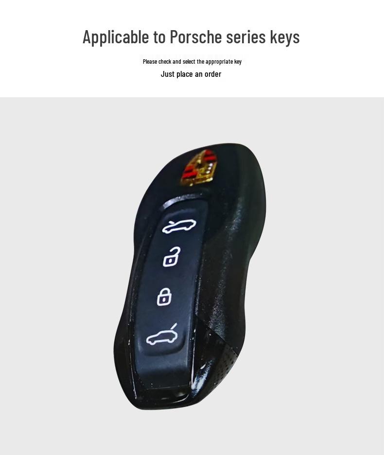 Suede Key Cover with Buckle for Porsche Macan 4, Fits 25 Models, Pure Electric & Jincheng Edition