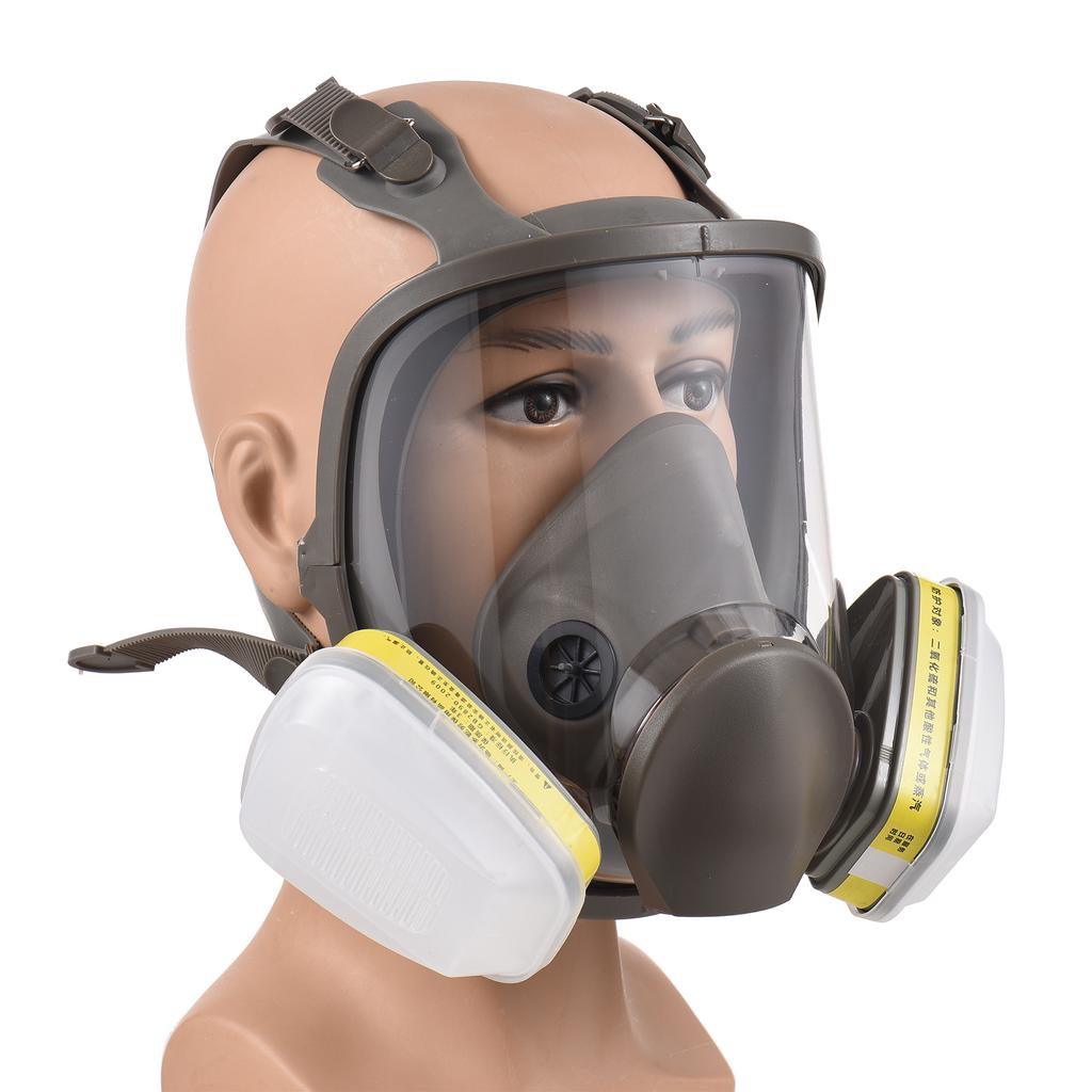 Многоразовый респиратор Полная маска 6800 Противогаз Защита дыхания Полнолицевая крышка Широкое поле