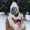 Зимний защитный чехол для лица мотоциклетный головной убор защита ушей лыжный защитный чехол для лица утеплитель для лица зимнее защитное покрытие для лица 2 в 1 дышащий для