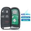 KEYYOU 1PCS Smart Remote Key 433Mhz ID46 Chip Keyless For Jeep Renegade Compass C-CUV Trailhawk SIP22 M3N-40821302 M3N40821302