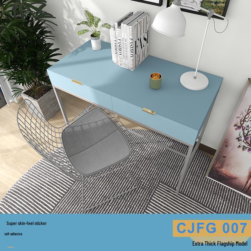 Solid Color Matte Wallpaper – Self-Adhesive, Waterproof, Washable, Thickened for Furniture Renovation