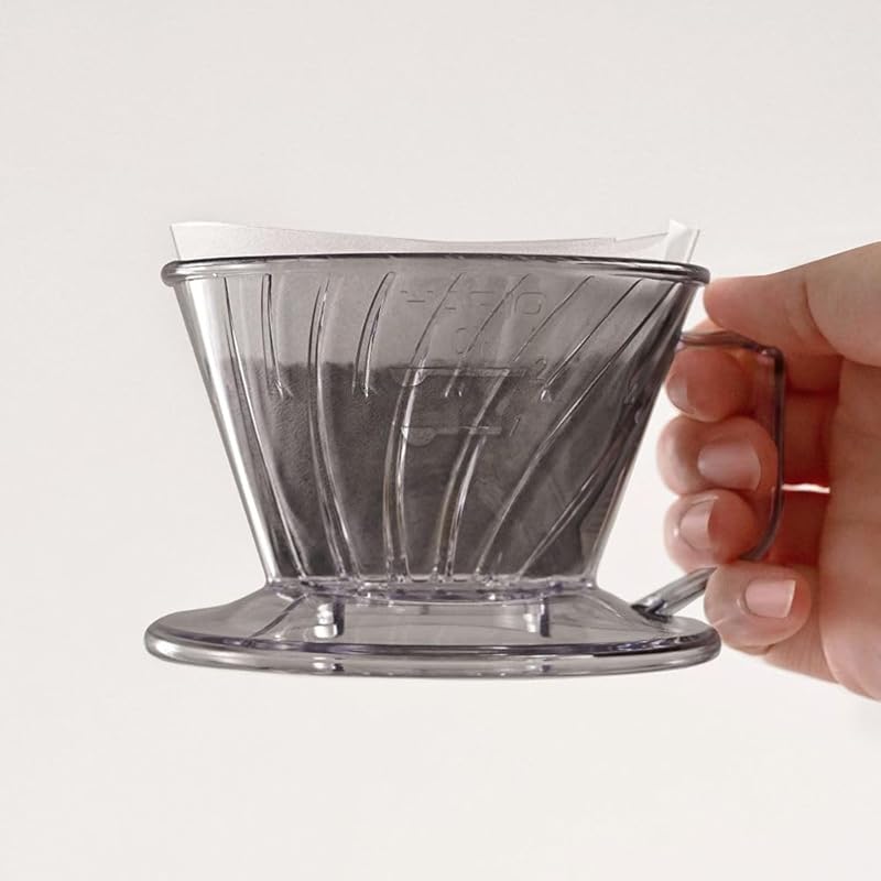 Пуровер для кофе HARIO с памятью 01 прозрачно-серый На 1-2 человека трапециевидный Можно мыть в посудомоечной машине MA-431 bestco