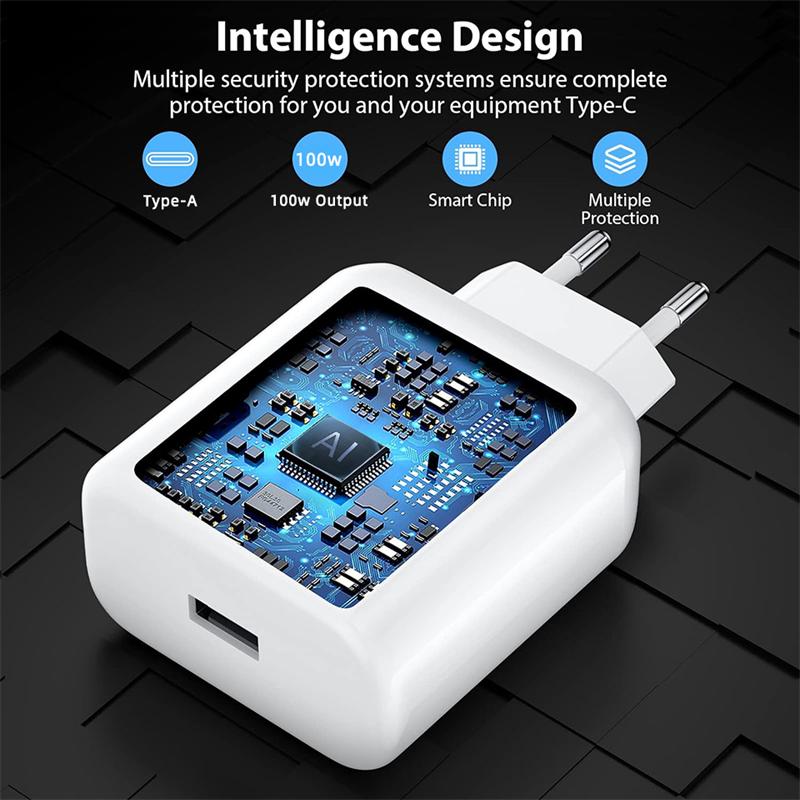 100W SuperVOOC Fast Charger EU US Charging Plug USB Charger Type C Cable for Oneplus 12r 13r 12 11 10 13 Pro Nord CE 2 3 4 Lite