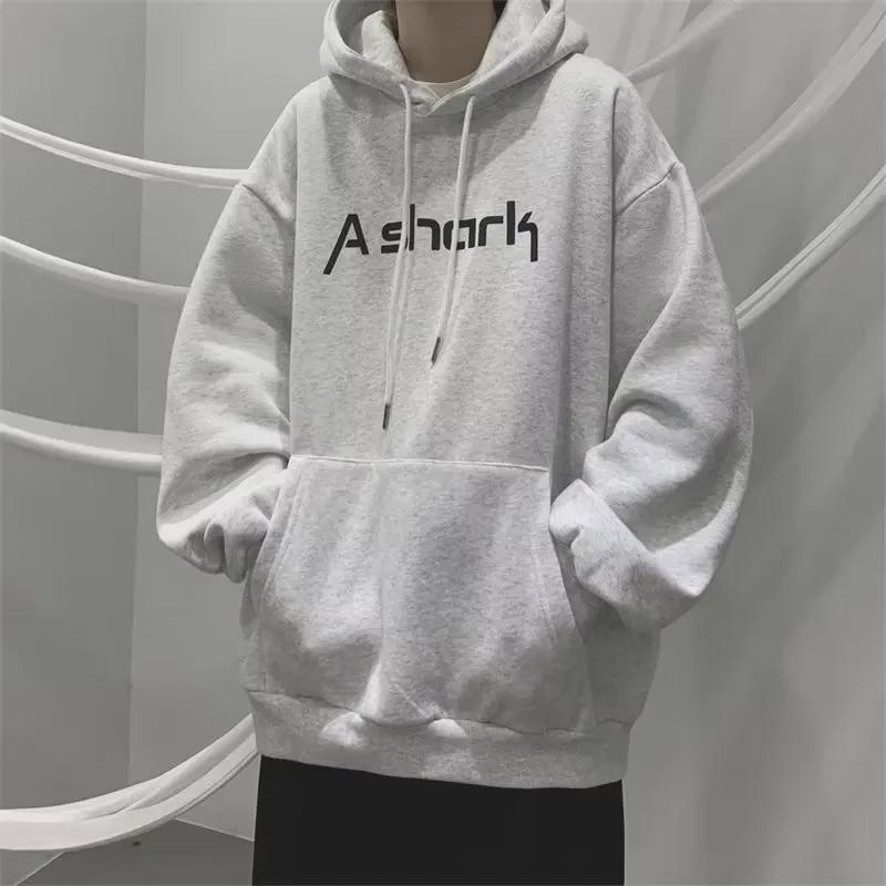 Осень 2023 года унисекс модная свободная толстовка с капюшоном – универсальный топ с длинными рукавами для мужчин и женщин